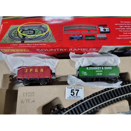 57 - Brand New and boxed Hornby R1249 Country Rambler train set - unwanted Christmas Present, all sealed ... 