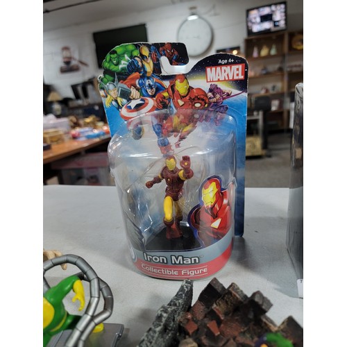 58 - Quantity of action figures to include a new and sealed Marvel Iron Man figure by Monogram, brand new... 