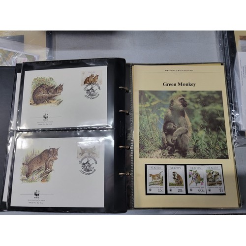 61 - Very large comprehensive collection of 1980s WWF conservation stamp collections and First Day Covers... 