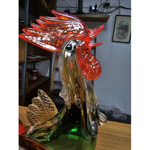 151 - Large and impressive Murano Art Glass vase in the form of a cockerel in excellent clean condition wi... 