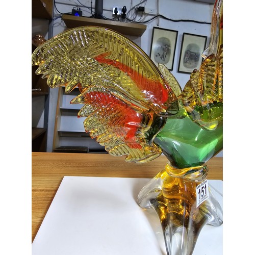 151 - Large and impressive Murano Art Glass vase in the form of a cockerel in excellent clean condition wi... 