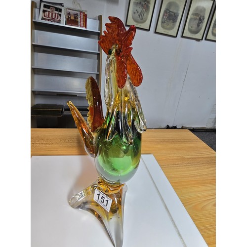 151 - Large and impressive Murano Art Glass vase in the form of a cockerel in excellent clean condition wi... 