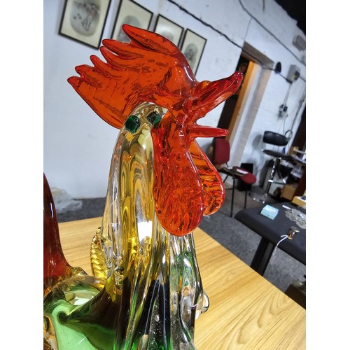 151 - Large and impressive Murano Art Glass vase in the form of a cockerel in excellent clean condition wi... 