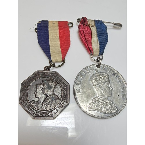 162 - 2x WWII Third Reich German War Merit Medals, both medals are marked 1939, with Swastika embossed on ... 