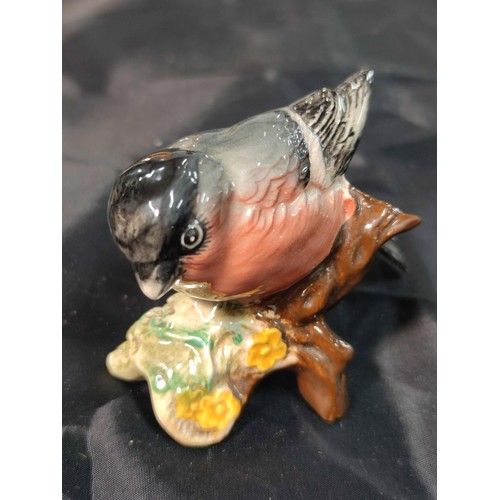 310 - A quantity of 8 bird figurines including a robin and an owl by Barmouth pottery, a Beswick bullfinch... 