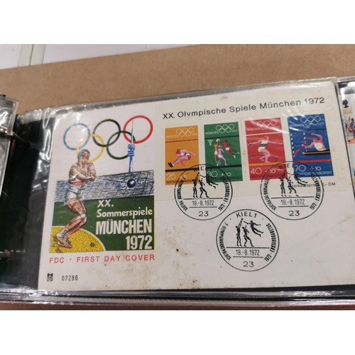 114 - 2 albums containing a large quantity of first day covers in order of date covering subjects includin... 