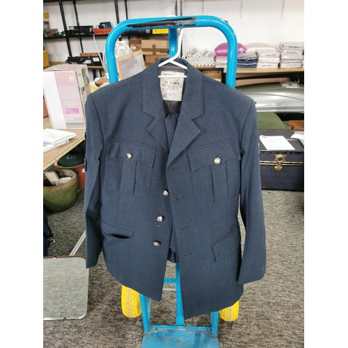 120 - A quantity of vintage military jackets including an RAF Senior Aircrafts man number 1 Briggs Jones a... 