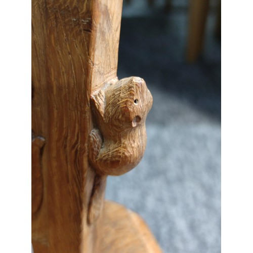 466 - A good quality oak very well carved and well detailed Welsh chair by 