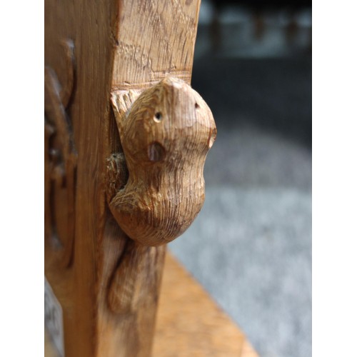 466 - A good quality oak very well carved and well detailed Welsh chair by 