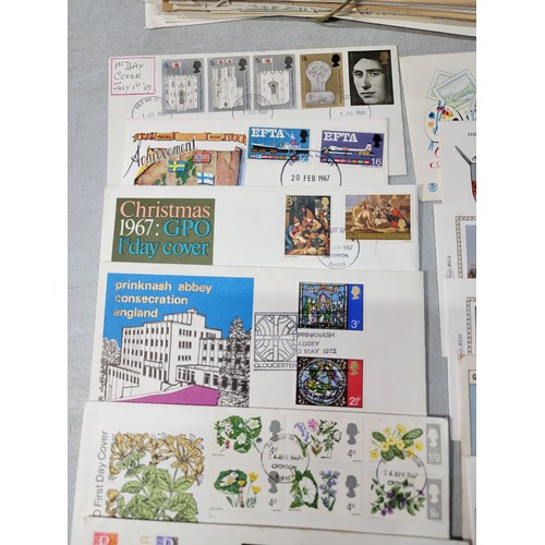 64 - 2x large stacks of Stamped First Day covers mostly are British with a small quantity of world covers... 