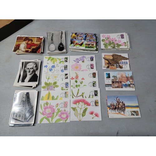 65 - 4x different sets of postcards and First Day Covers to include a rare vintage postcards set relating... 