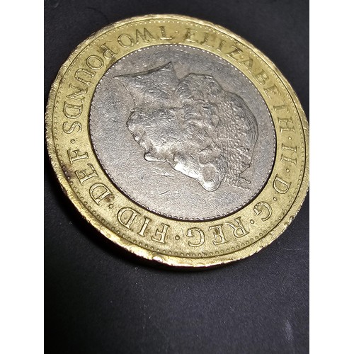 302 - A rare £2 abolition of slavery 1807 coin with 2x minting errors which is as follows, Fault 1. - when... 