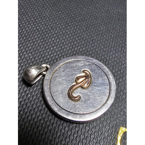 322 - Genuine Clogau 925 Silver Pendant with a Clogau Gold design to the centre, complete with its origina... 