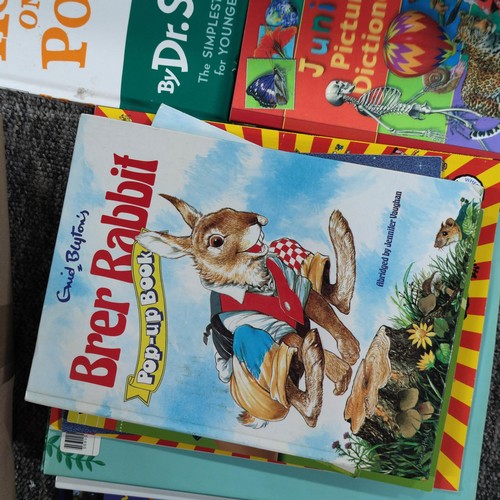 112 - Box containing a large quantity of mainly children's books inc Brer Rabbit, Hop on Pop by Dr Seuss. ... 