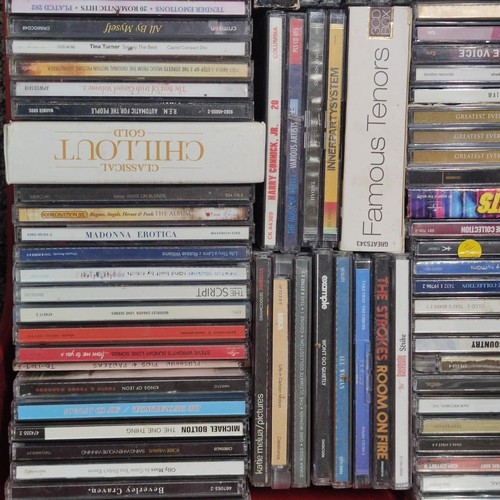 114 - 2x crates containing a very large collection of cd, and box set cd's covering various genre inc coun... 