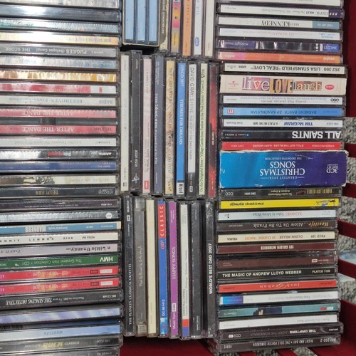 114 - 2x crates containing a very large collection of cd, and box set cd's covering various genre inc coun... 