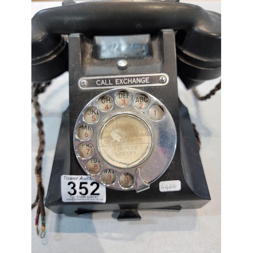 352 - A good rare GPO 312L Bakelite Telephone from the 1950's complete with its original draw to the base,... 