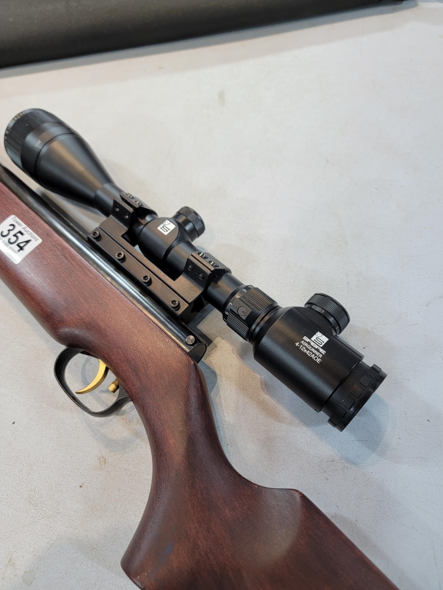 A Good Quality Weihrauch Hw95 22 Cal Air Rifle Fitted With A Sabre