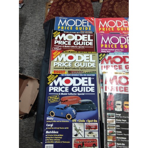 120 - Quantity of Model price guide magazines from the 90's - 2000's along with Olympic world records book... 