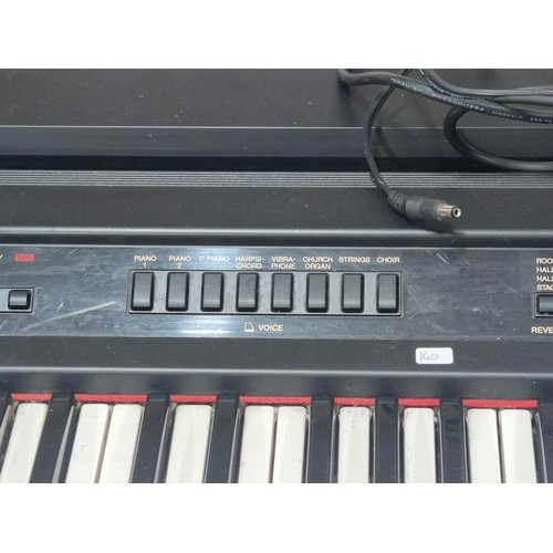 401 - A Yamaha YPP-200 full scale 88 key keyboard with stand. Includes power supply and sustain pedal.