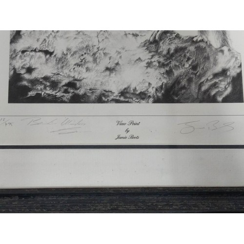 405 - A quantity of 5 framed and glazed picture prints including a hand signed print by D.Henna, a limited... 