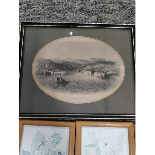 408 - A quantity of framed and glazed prints on various subjects. Height of the largest 21.5cm x 27cm.