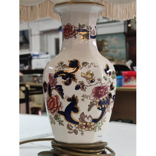 431 - Mason's Ironstone Mandalay table lamp.