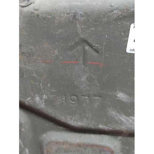 446 - Good quality vintage 1977 military marked Jerry Can in good order