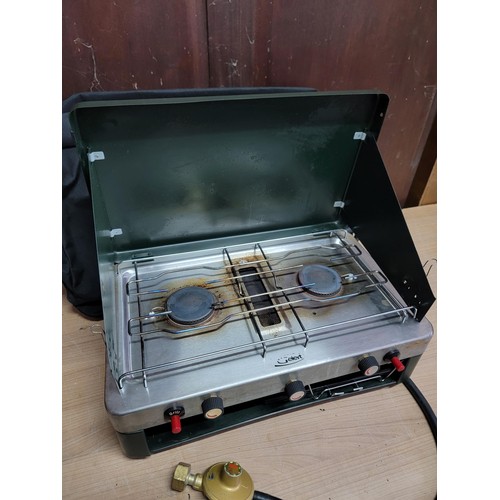 504 - Good quality Gelert camping stove complete