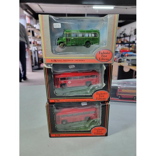 19 - Collection of boxed Diecast vehicles to include 3x EFE buses, Corgi The Original Omnibus bus, Atlas ... 