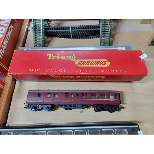 23 - Collection of model railway items to include Hornby Railway rolling stock, coaches, Hornby Intercity... 