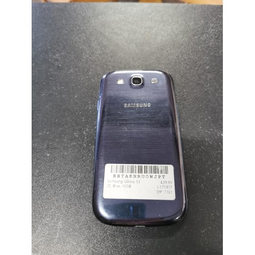 154 - Samsung S3 phone factory reset with power cable along with a boxed Tec.Bean  tens machine