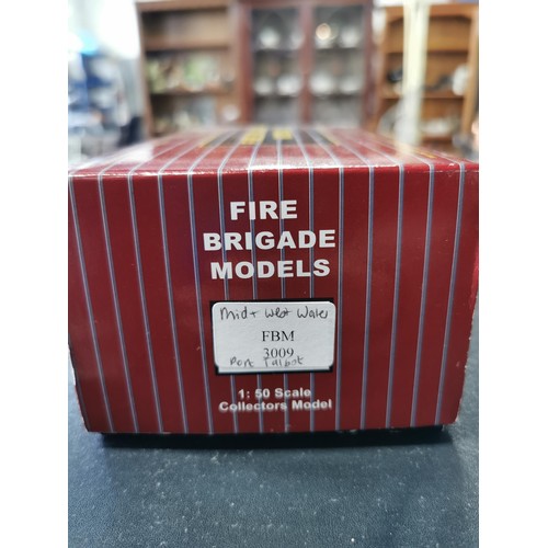 161 - A quantity of collectables relating to the fire brigade including a boxed Mid and West Wales fire en... 