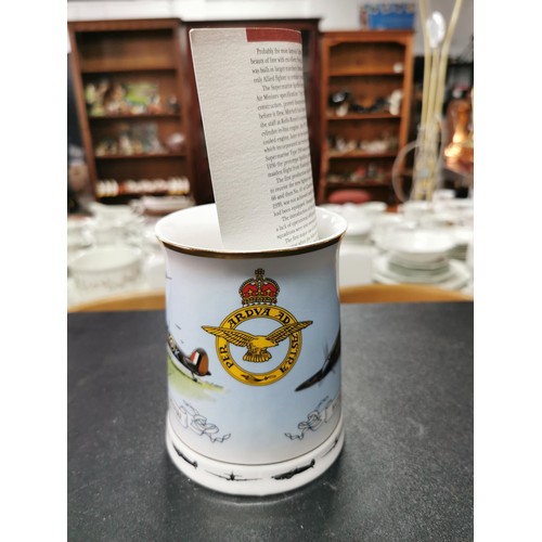 170 - 2x Royal Airforce Tankards with certificates of authenticity. 1 for the battle of Britain the other ... 