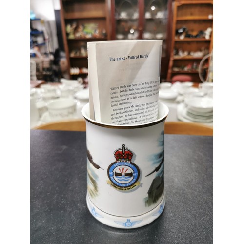 170 - 2x Royal Airforce Tankards with certificates of authenticity. 1 for the battle of Britain the other ... 