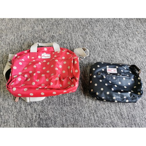 186 - 2 x Cath Kidson bags a red polka dot and a black polka dot