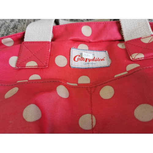 186 - 2 x Cath Kidson bags a red polka dot and a black polka dot