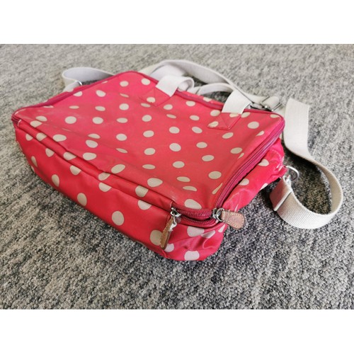 186 - 2 x Cath Kidson bags a red polka dot and a black polka dot