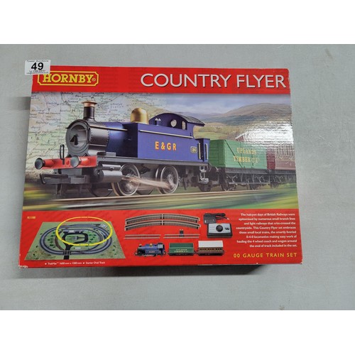 49 - Brand new in box Hornby R1188 country flyer train set all still sealed inside but loco has had a tes... 