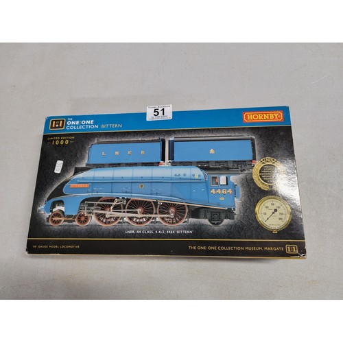 51 - Brand new in box Hornby R3771 The One: One collection bittern locomotive and twin tenders No.4464 li... 