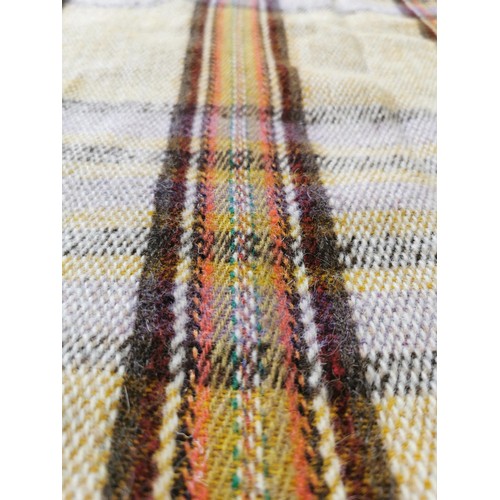 194 - A Welsh blanket giving great colours and in good overall condition, length 221cm width 181cm