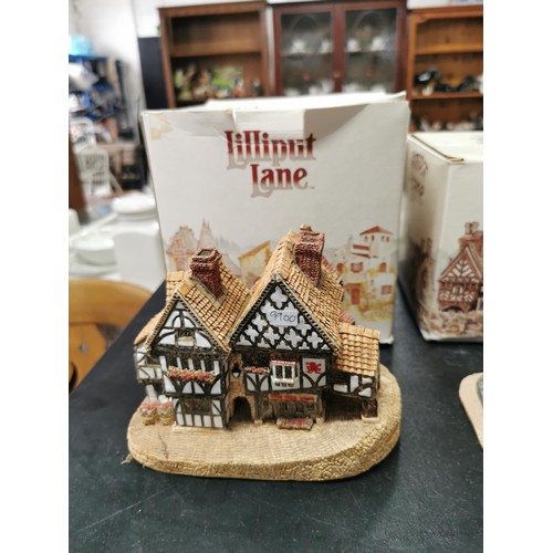 207 - 4x lilliput lane models in boxes. All in good condition