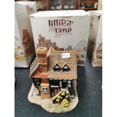 207 - 4x lilliput lane models in boxes. All in good condition