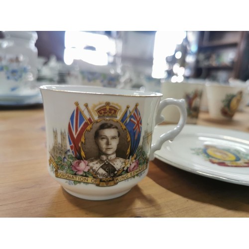 536 - Large quantity of collectable china mainly of cup and saucer sets along with coronation ware, inc a ... 