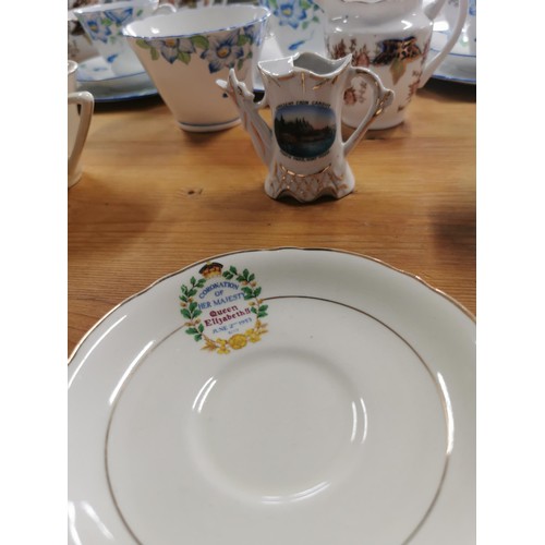 536 - Large quantity of collectable china mainly of cup and saucer sets along with coronation ware, inc a ... 