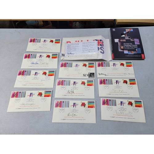 66 - Quantity of 10 first day covers 7th December 1999, for the adapt trust, each one is hand signed by p... 