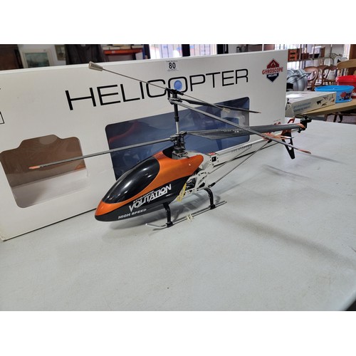 80 - Boxed double horse radio controlled helicopter 9053 in good clean condition no controller