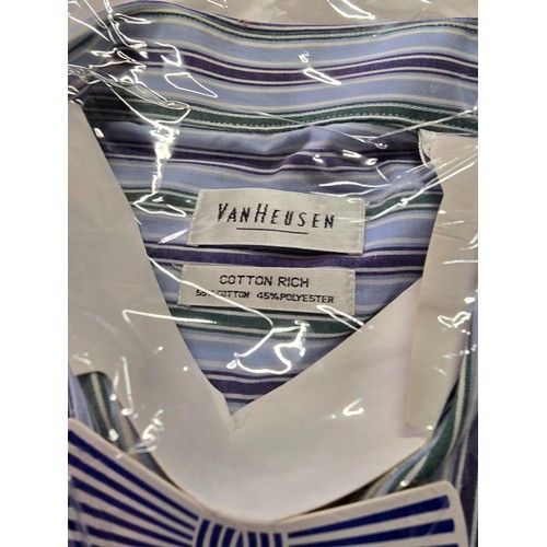 174 - 5 x Charles Tyrwhitt & Van Heusen long sleeve shirts some as new some are dry cleaned all 17.5