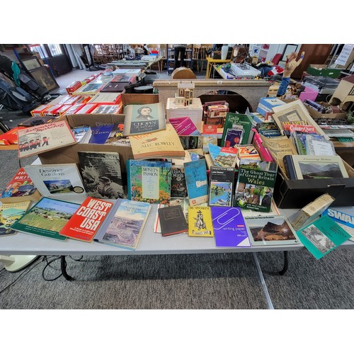 83 - A large quantity of various books along with ordinance survey maps, a Halls auction book, a Discover... 