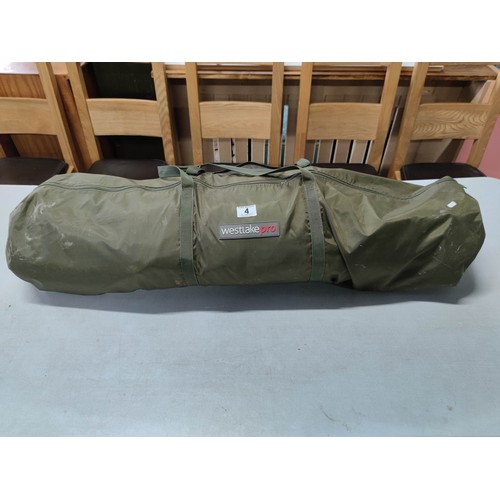 4 - Westlake Pro fishing bivvy - one man - complete (also include extra poles)